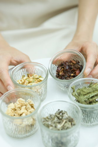 Five kinds of herb tea of jasmine or something